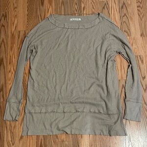 We The Free oversized thermal shirt